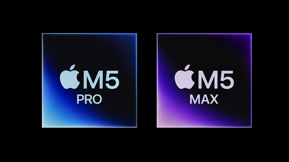 Apple M5 Pro and M5 Max chips — unified memory for large AI models