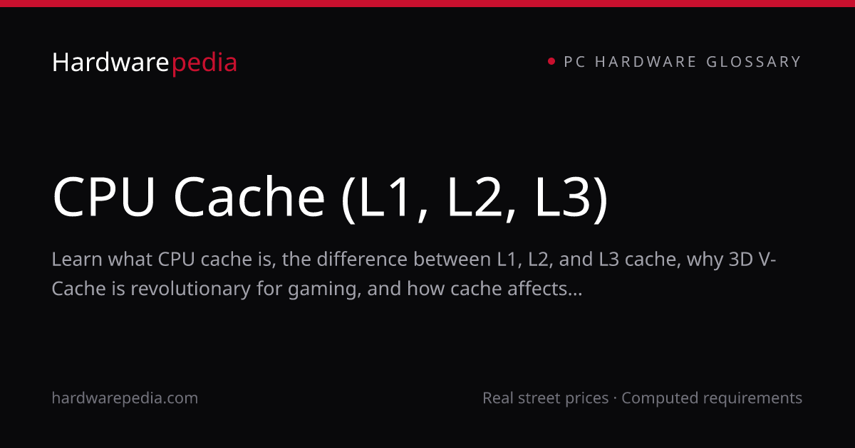 What is CPU Cache? L1, L2, L3 Cache Explained | Hardwarepedia