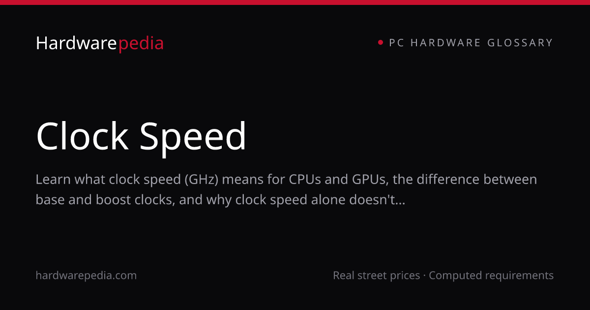 What is Clock Speed? GHz Explained for CPUs and GPUs | Hardwarepedia