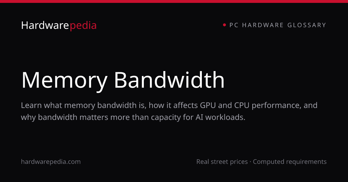 What is Memory Bandwidth? GPU and RAM Bandwidth Explained | Hardwarepedia